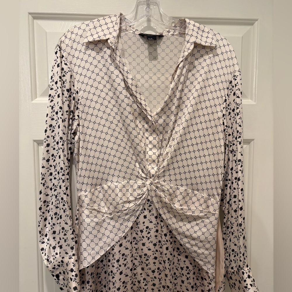 Club Monaco black and white dress